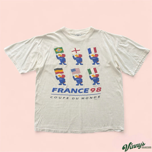 Vintage 1998 France World Cup Coupe Du Monde Soccer Shirt Mens Large
