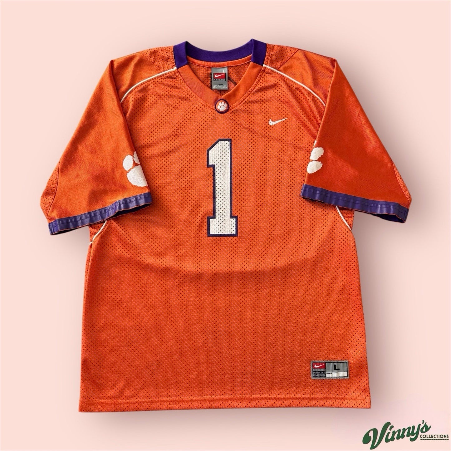 Nike NCAA Clemson Tigers College Football Jersey Youth Large