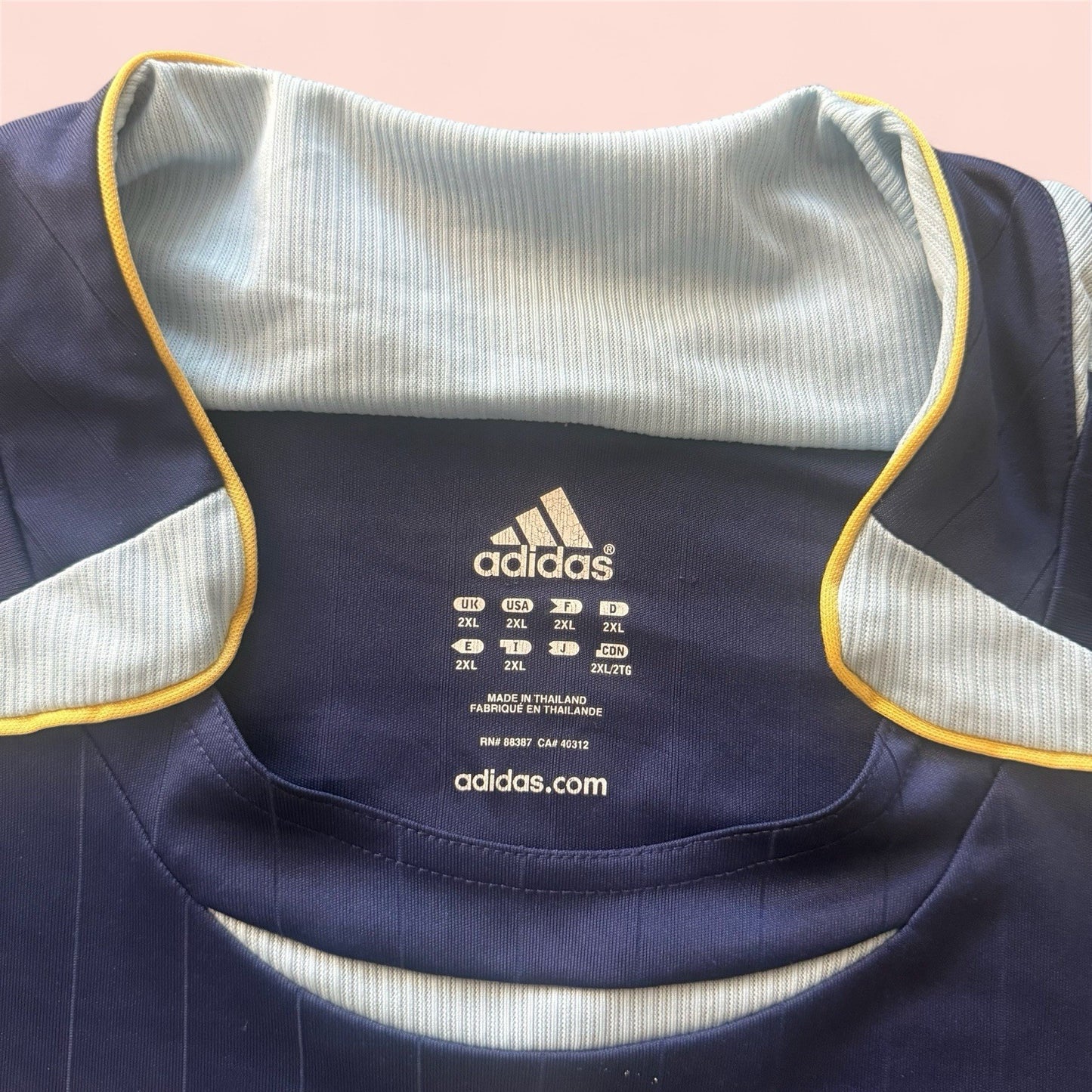 Adidas 2006 Argentina Lionel Messi Away National Soccer Kit Jersey Mens 2XL