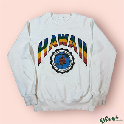 Vintage NCAA University Hawaii Rainbow Warriors College Sweatshirt Mens Medium