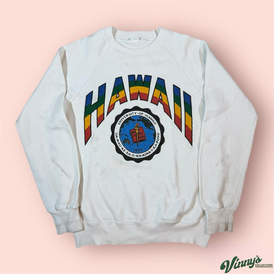 Vintage NCAA University Hawaii Rainbow Warriors College Sweatshirt Mens Medium
