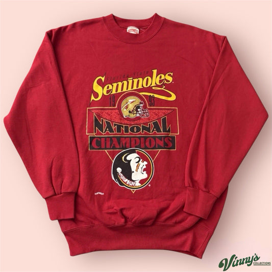 Vintage 1993 Nutmeg NCAA Florida State Seminoles FSU College Sweatshirt Mens XL