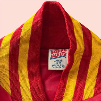 Vintage 80s US Marines Satin Bomber Jacket Mens Large