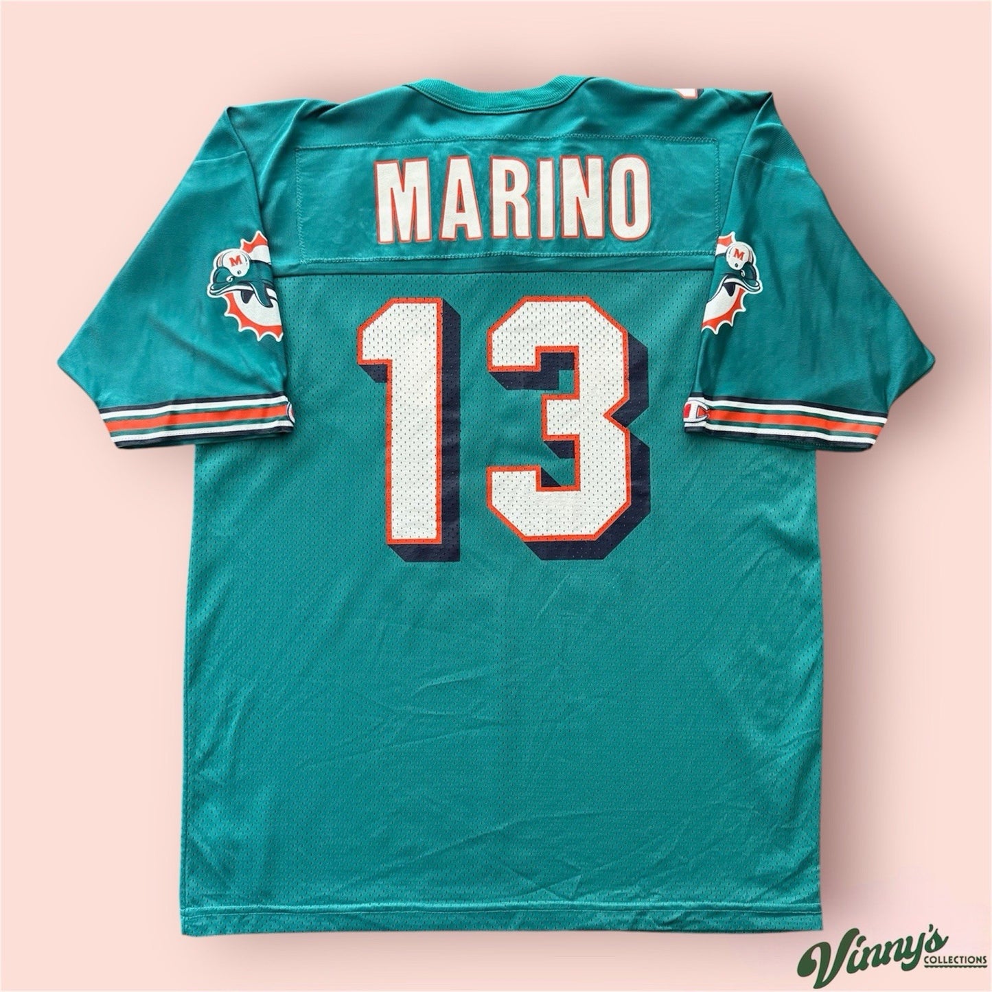 Champion NFL Miami Dolphins Dan Marino Football Jersey Mens 44 Large