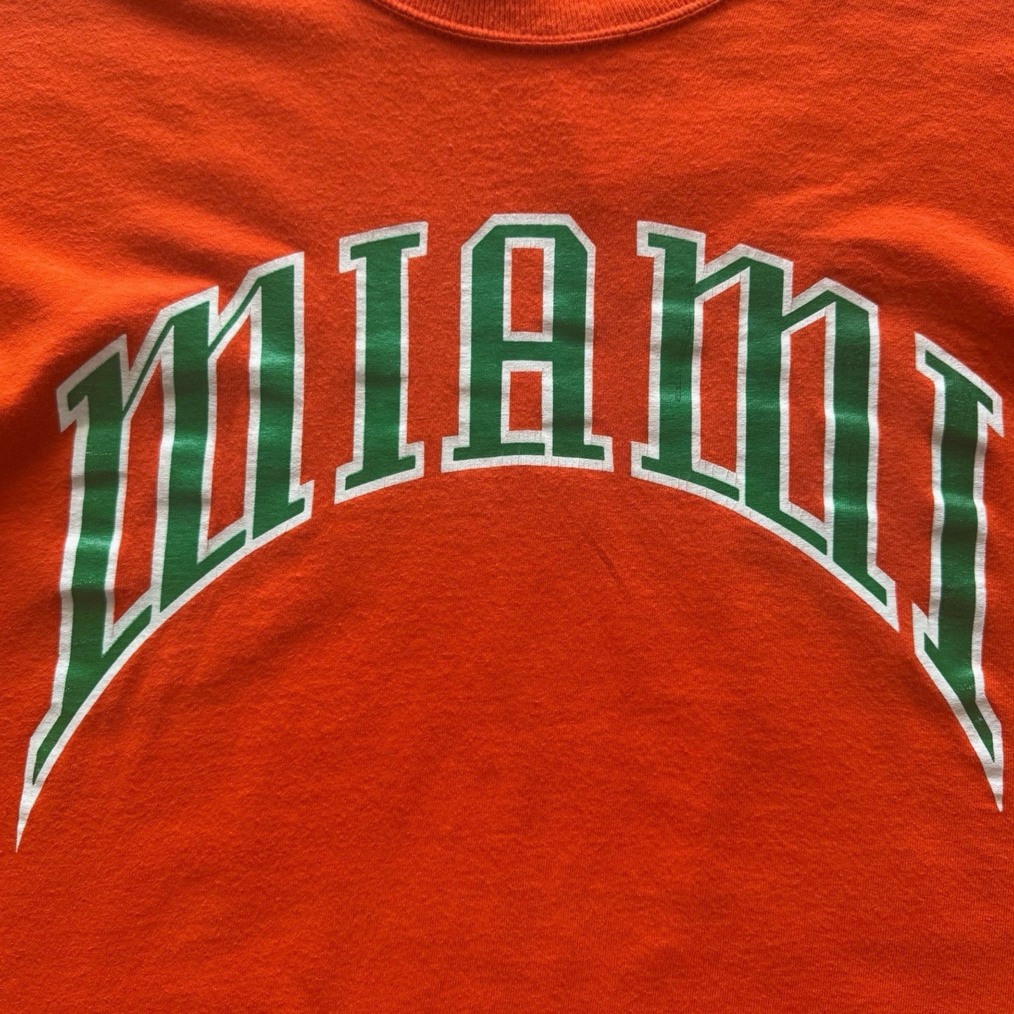 Vintage Russell Athletic NCAA Miami Hurricanes College Shirt Mens Large