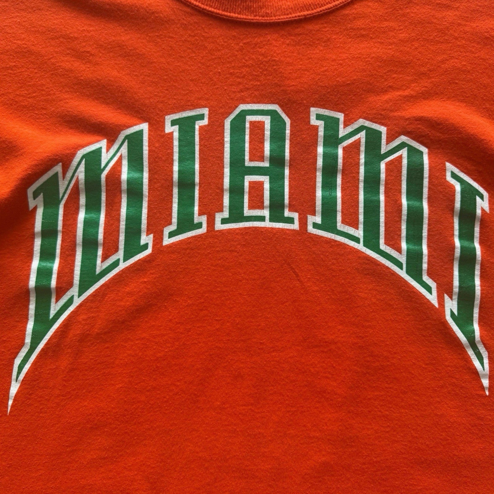 Vintage Russell Athletic NCAA Miami Hurricanes College Shirt Mens Large