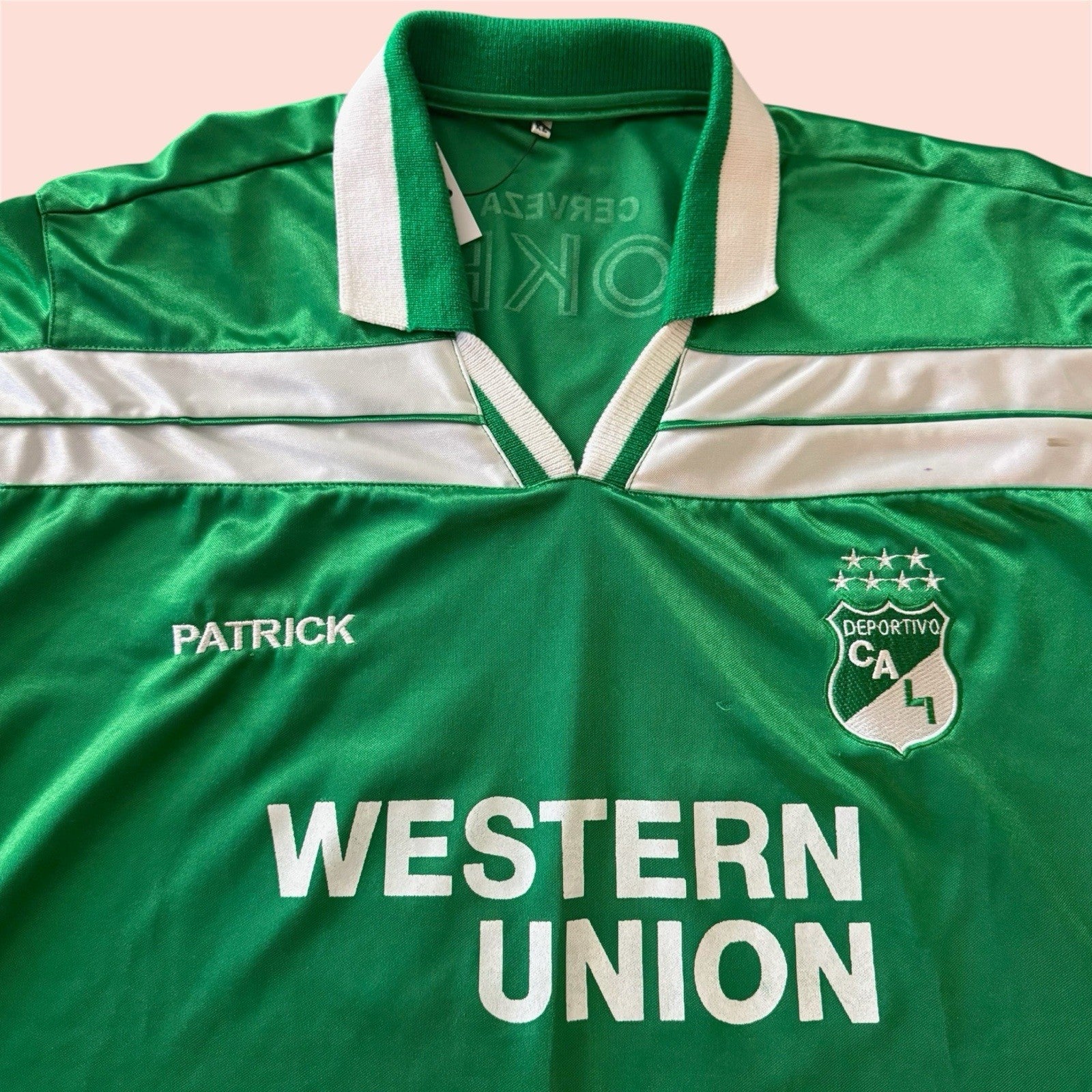 Vintage 2003 Deportivo Cali Colombia Patrick Soccer Jersey Home Kit Mens XL
