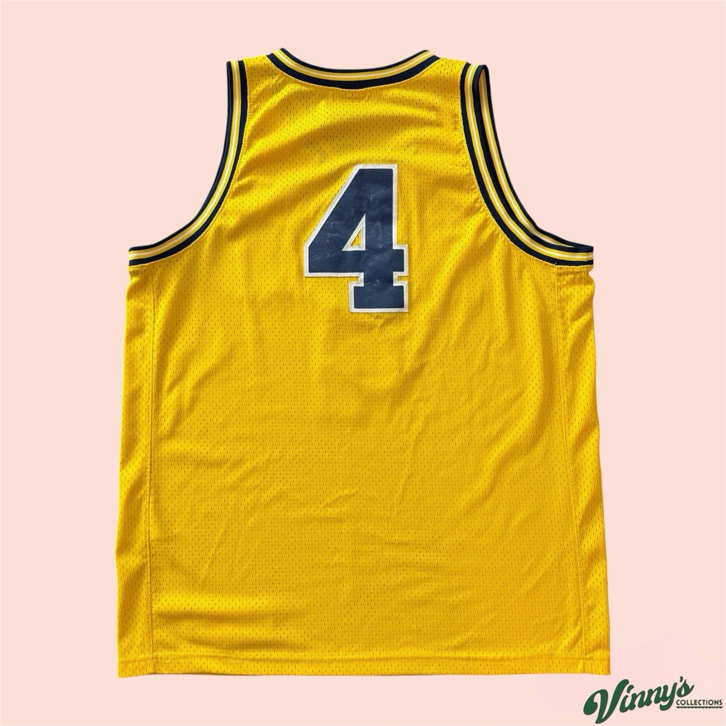 Nike NCAA Michigan Wolverines #4 Chris Webber College Basketball Jersey Mens XL