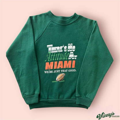 Vintage NCAA Miami Hurricanes College Sweatshirt Youth Medium