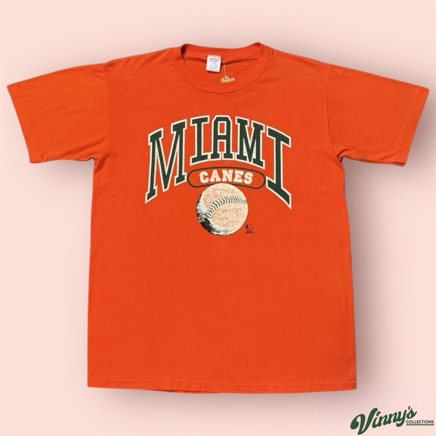 Vintage NCAA Miami Hurricanes Baseball College Shirt Mens Large