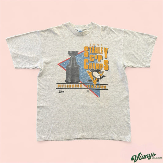 Vintage 1991 Salem Sportswear NHL Pittsburgh Penguins Hockey Shirt Mens XL