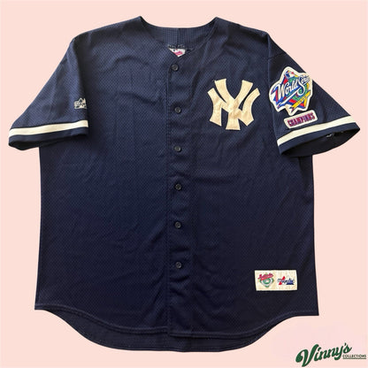 Majestic 1999 MLB New York Yankees World Series Baseball Jersey Mens XL