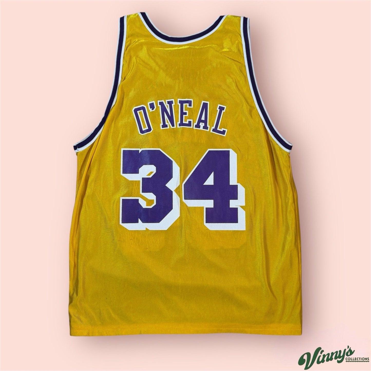 Champion NBA Los Angeles Lakers Shaquille Oneal Basketball Jersey Mens 44 Large