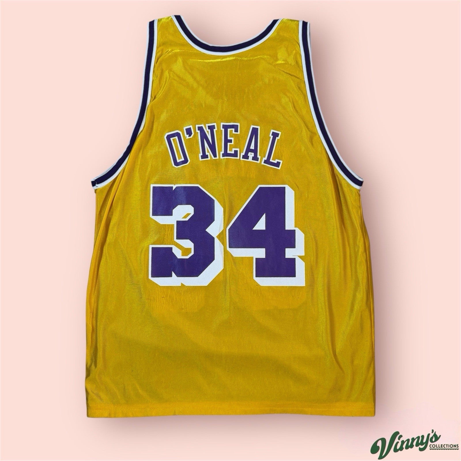 Champion NBA Los Angeles Lakers Shaquille Oneal Basketball Jersey Mens 44 Large