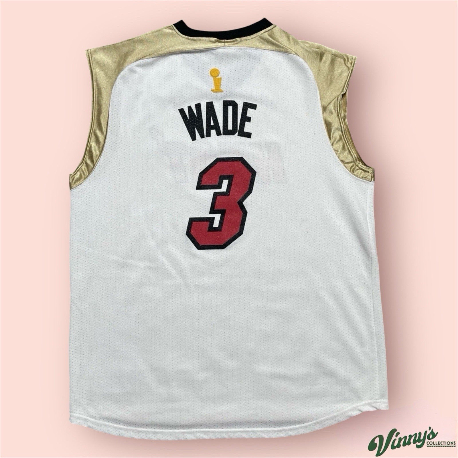 Majestic NBA Miami Heat Dwyane Wade 2006 NBA Finals Jersey Mens 2XL