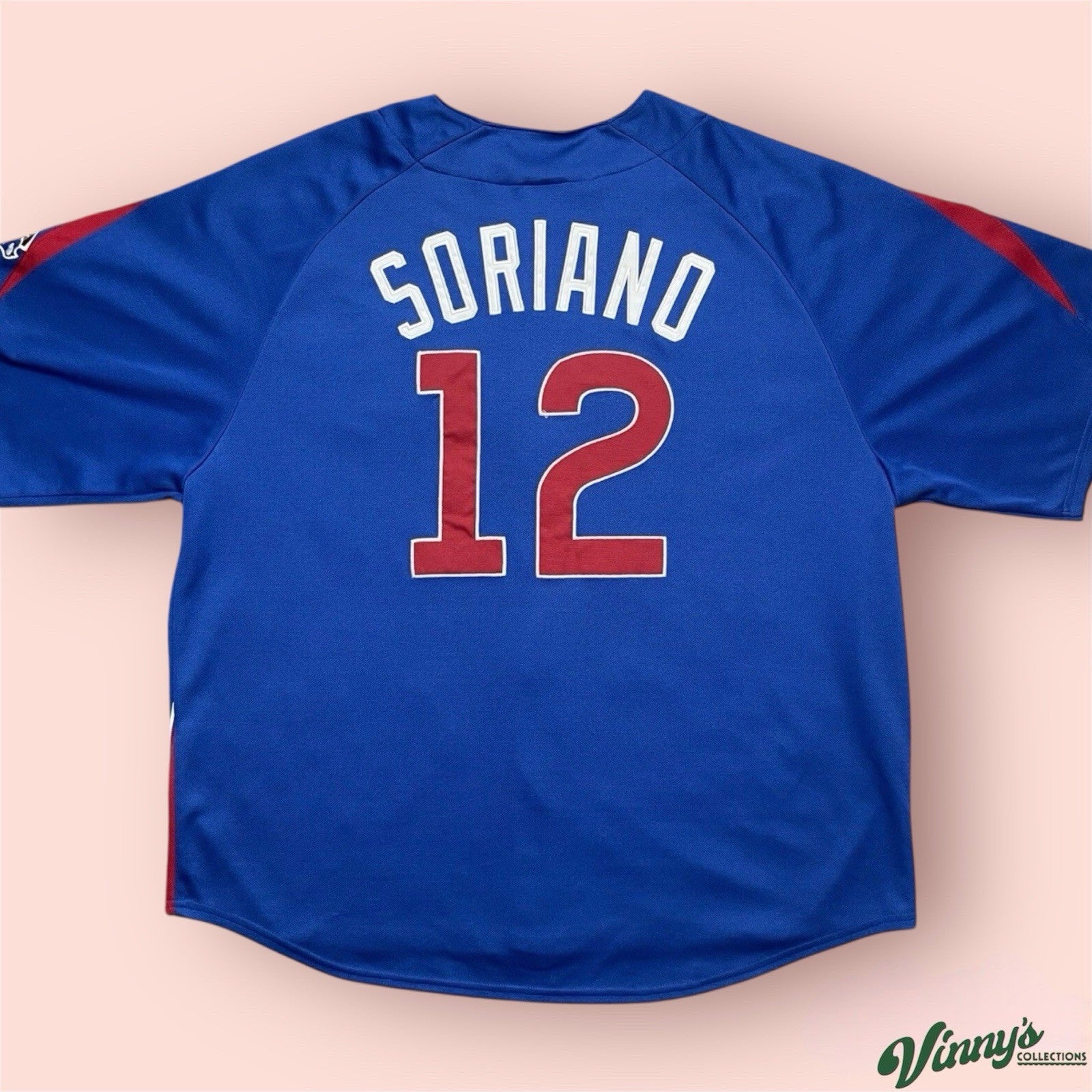 Majestic MLB Chicago Cubs Alfonso Soriano Baseball Jersey Mens 2XL
