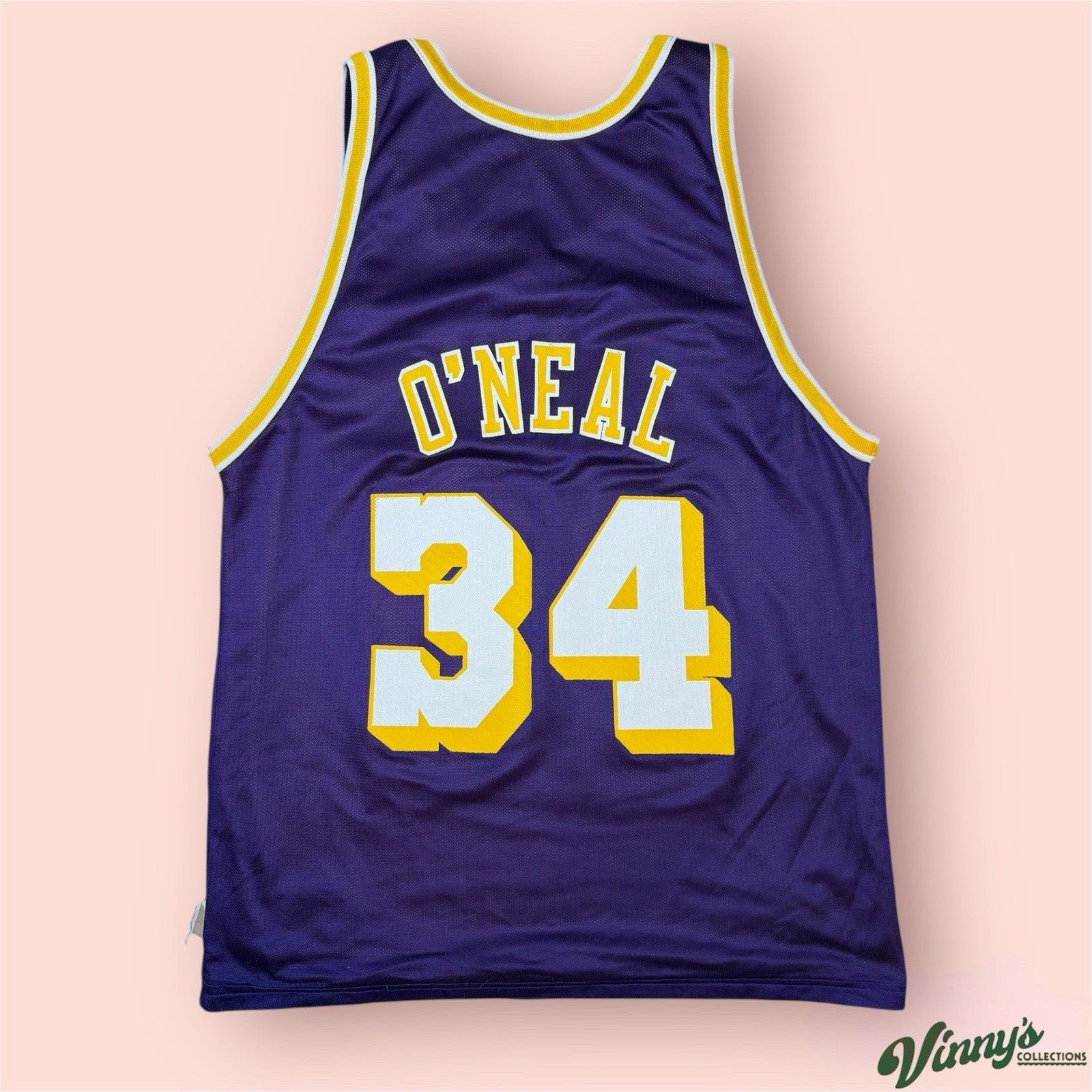 Champion NBA Los Angeles Lakers Shaquille Oneal Basketball Jersey Mens 44 Large