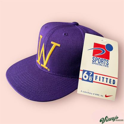Vintage NCAA Washington Huskies College Fitted Hat 6 7/8
