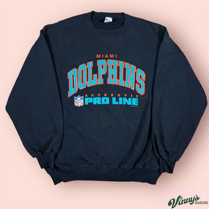 Vintage Russell Athletic NFL Miami Dolphins Football Sweatshirt Mens 2XL