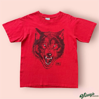 Vintage WCW NWO Wolfpack Red Wrestling Shirt Mens Medium