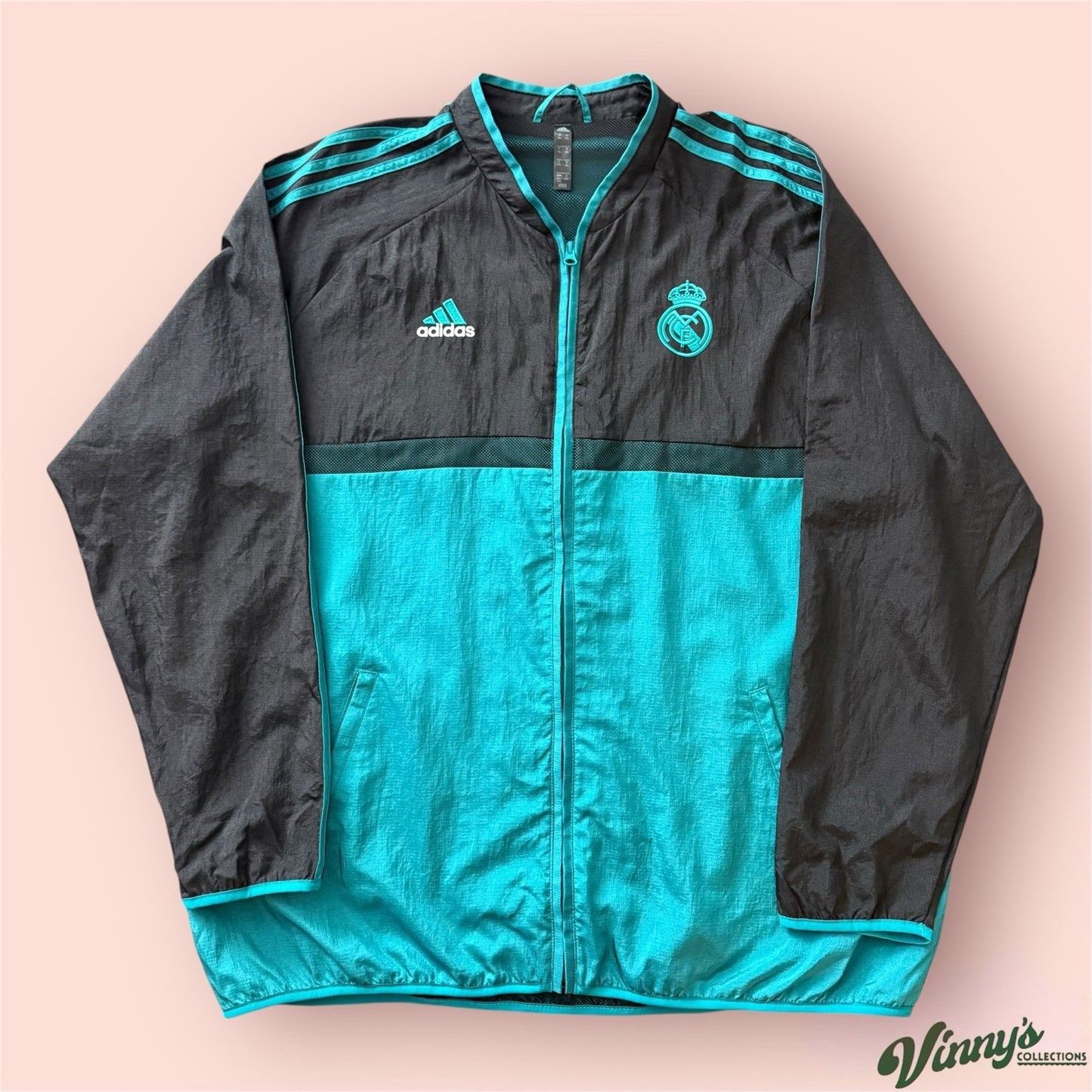 Adidas Real Madrid Soccer Training Woven Track Jacket Mens 2XL