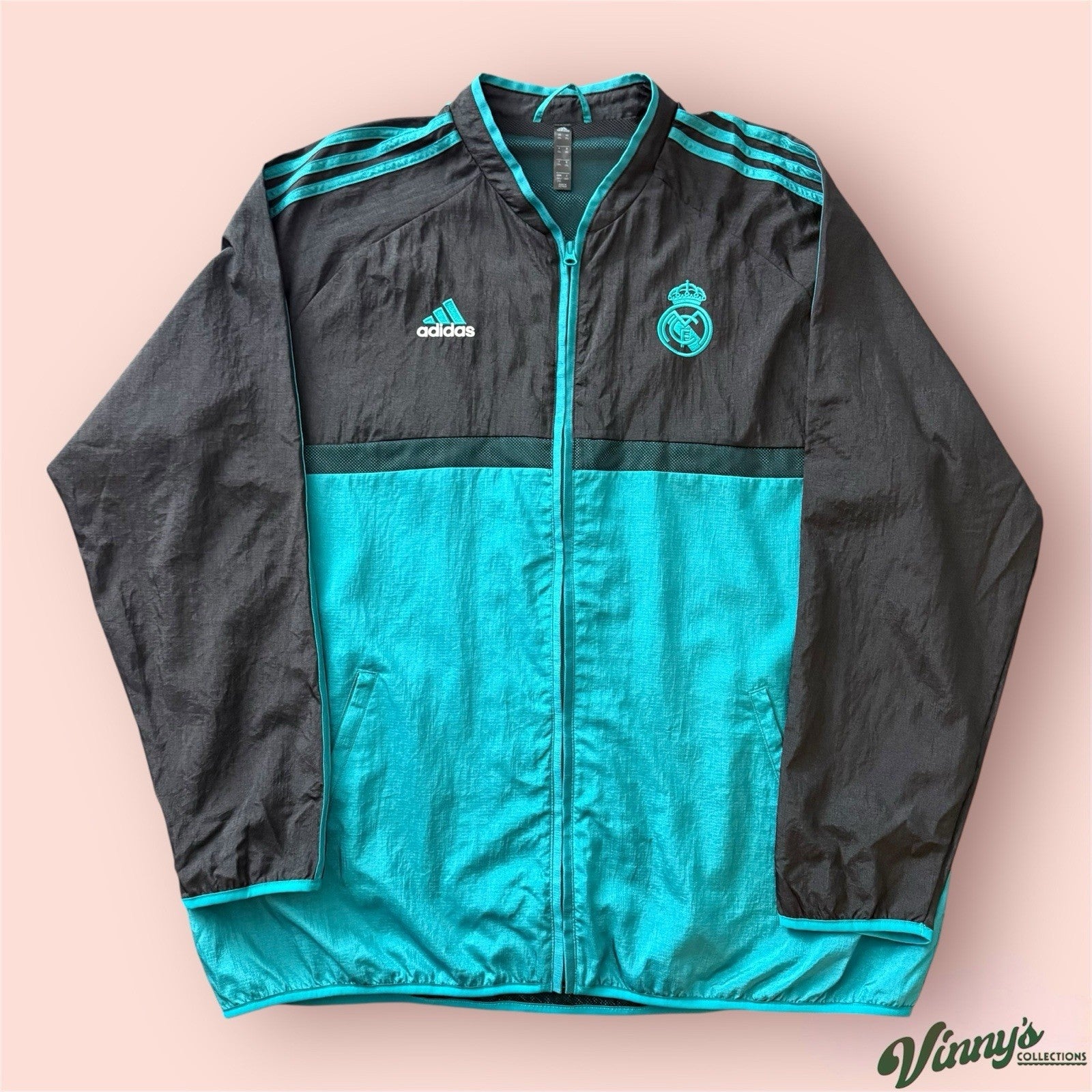 Adidas Real Madrid Soccer Training Woven Track Jacket Mens 2XL