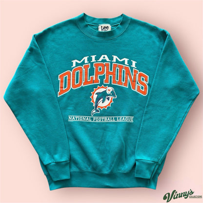Vintage 1998 Lee Sport NFL Miami Dolphins Football Sweatshirt Mens Medium