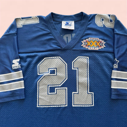 Vintage Starter NFL Dallas Cowboys Deion Sanders Football Jersey Youth XL