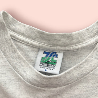 Vintage 1993 Bowe Vs Holyfield Repeat Or Revenge Boxing Shirt Mens Large