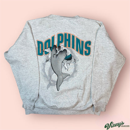 Vintage Nutmeg NFL Miami Dolphins Breakthrough Football Sweatshirt Mens XL