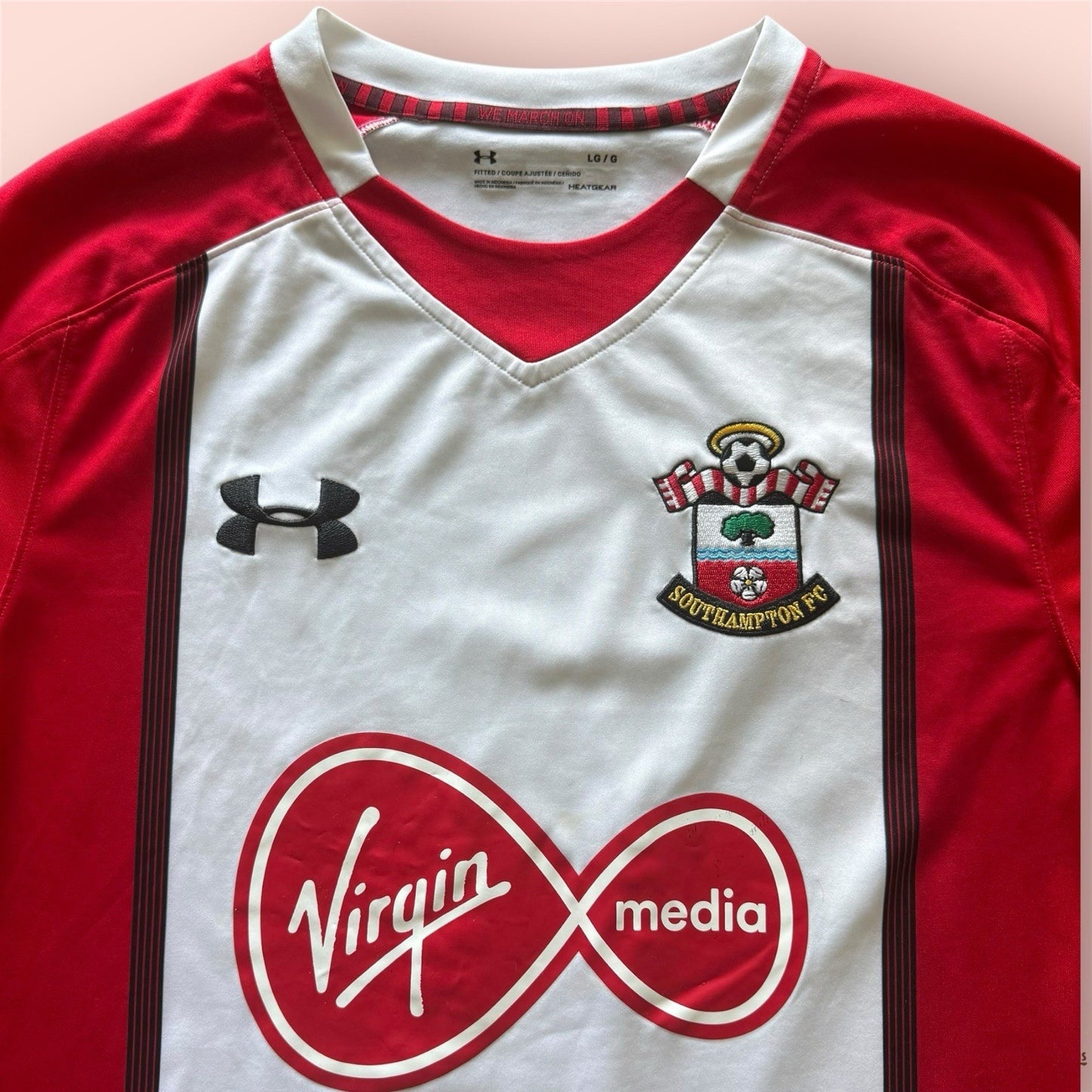 2017/18 Under Armour FC Southampton Soccer Jersey Kit Mens Large