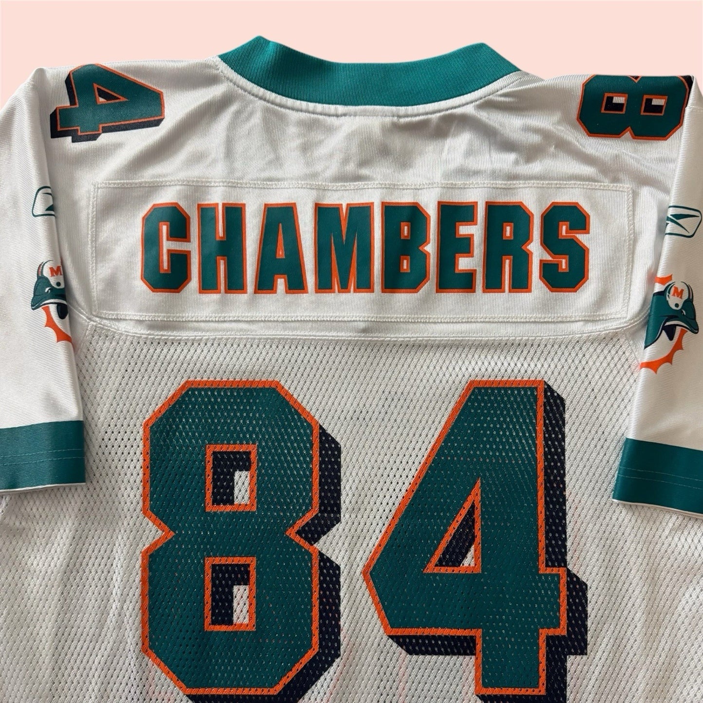 Reebok NFL Miami Dolphins Chris Chambers Football Jersey Mens Small