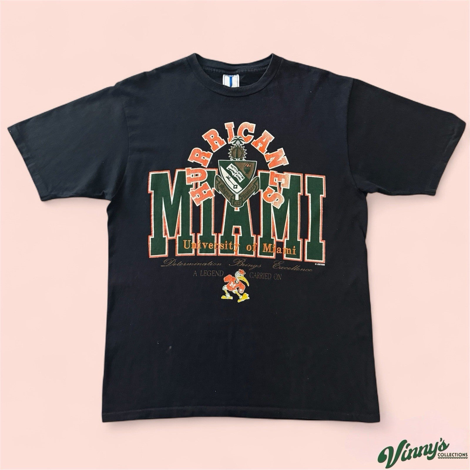 Vintage NCAA Miami Hurricanes College Shirt Mens Large