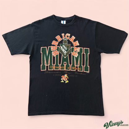 Vintage NCAA Miami Hurricanes College Shirt Mens Large