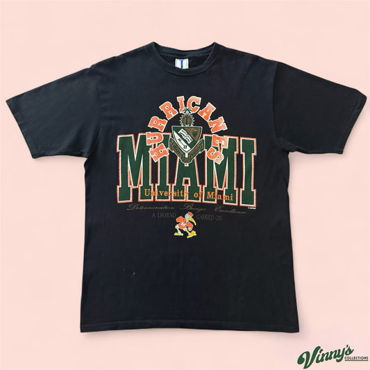 Vintage NCAA Miami Hurricanes College Shirt Mens Large