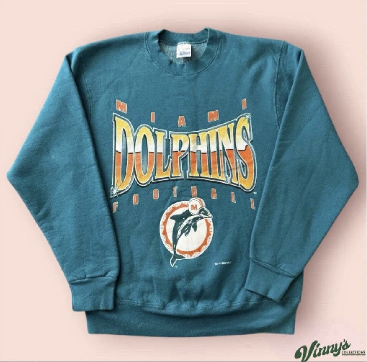 1994 Vintage Salem Sportswear NFL Miami Dolphins Football Sweatshirt Mens Medium