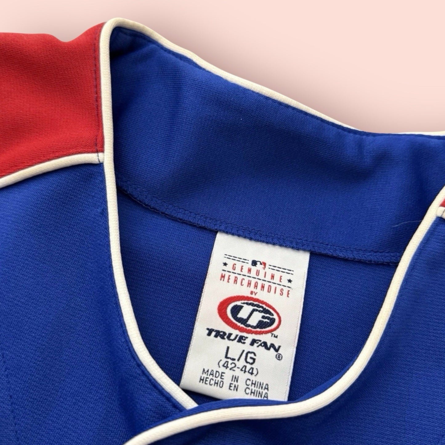 True Fan MLB Chicago Cubs Baseball Jersey Mens Large