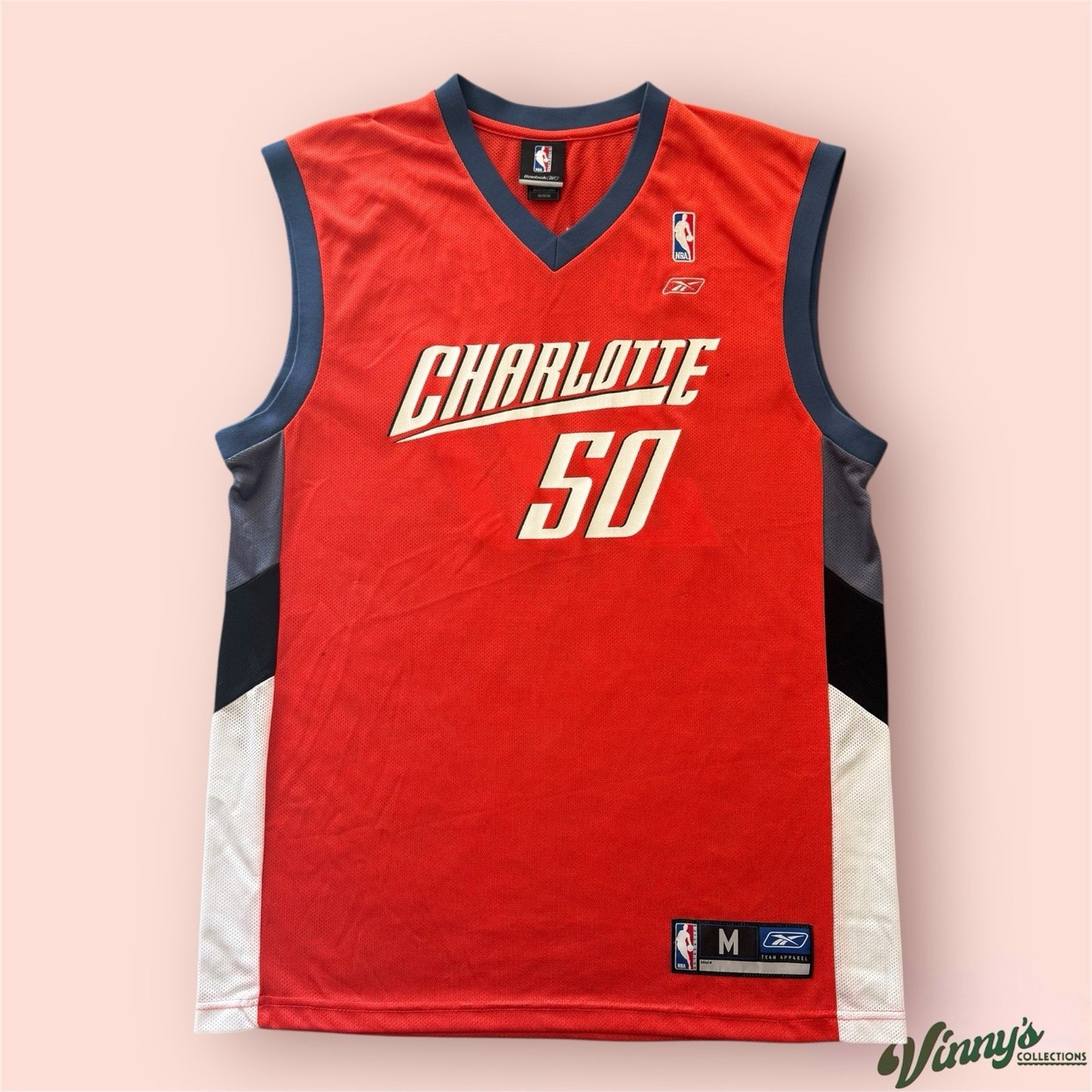 Reebok NBA Charlotte Bobcats Emeka Okafor Basketball Jersey Mens Medium