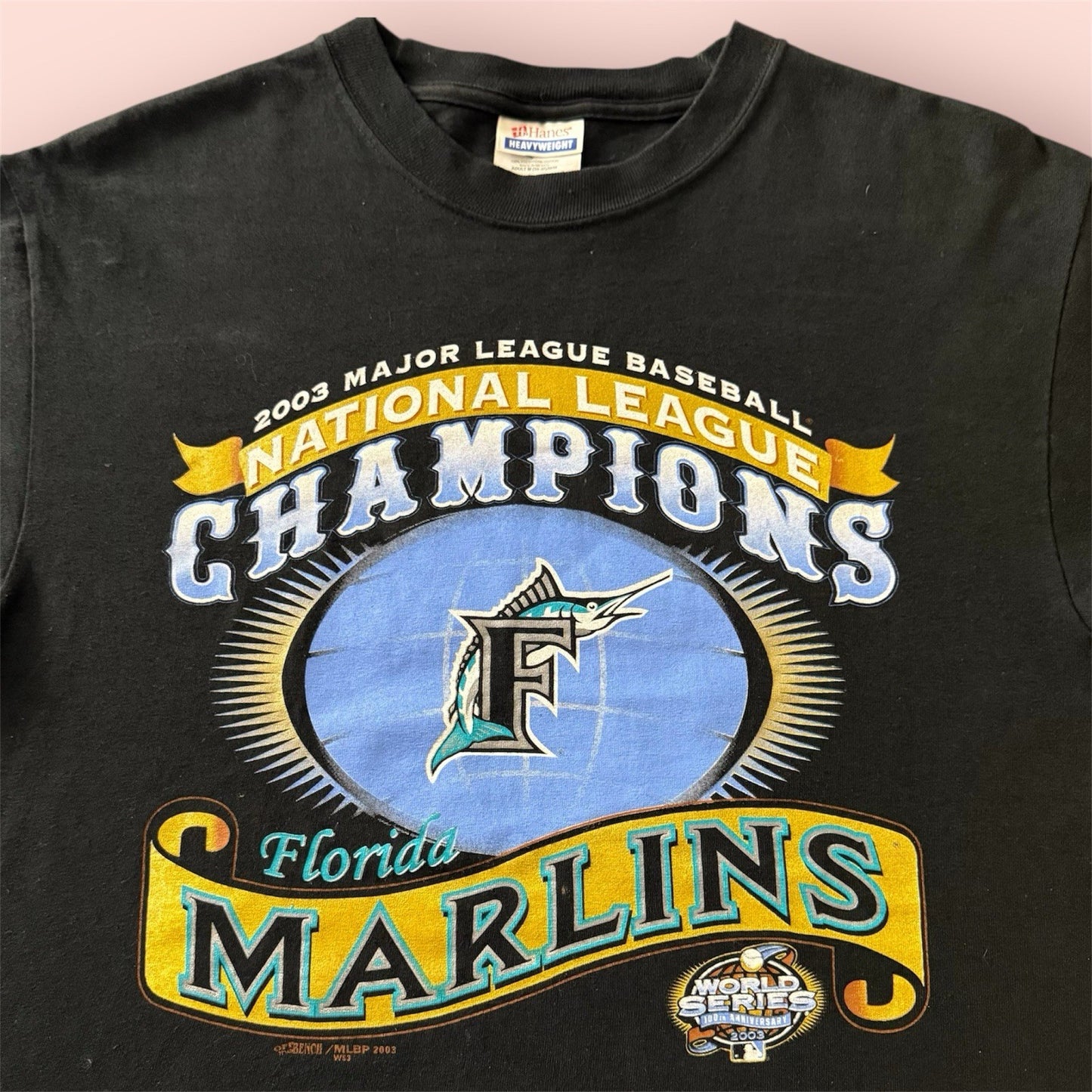 2003 MLB Florida Marlins NLCS Chanpions Baseball Shirt Mens Medium