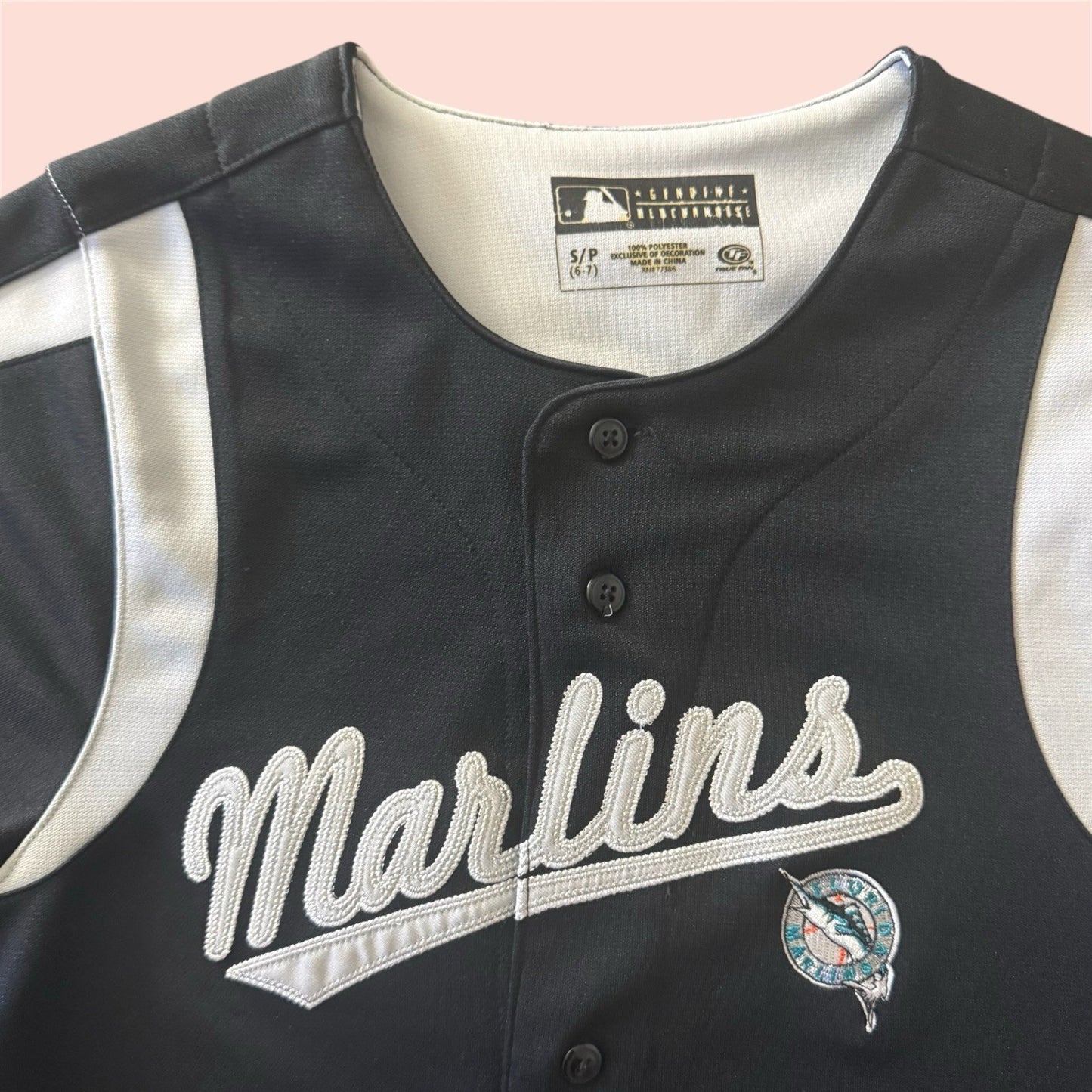 True Fan MLB Florida Marlins Baseball Jersey Youth Small