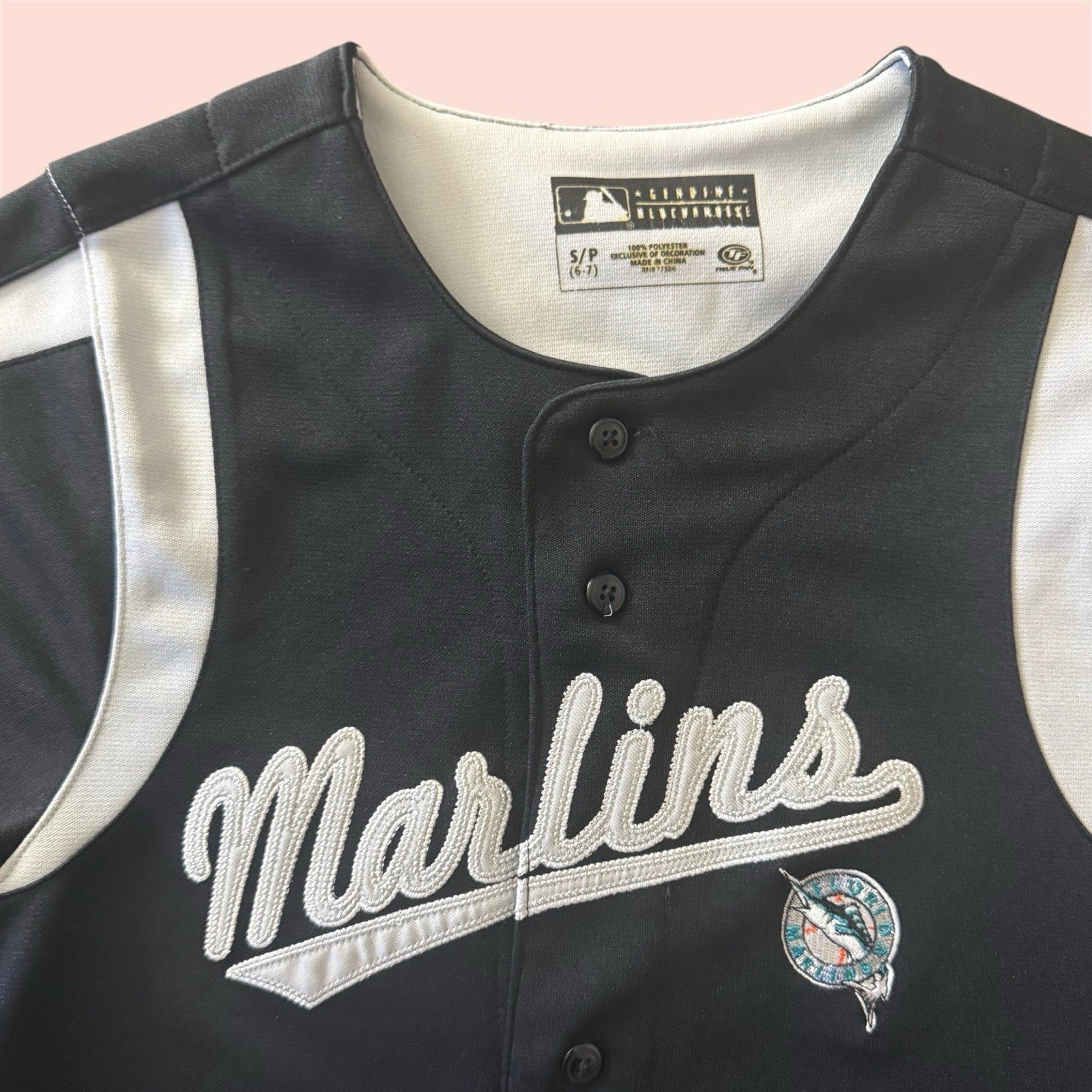 True Fan MLB Florida Marlins Baseball Jersey Youth Small