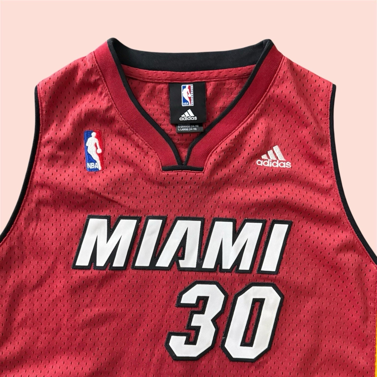 Adidas NBA Miami Heat Michael Beasley Basketball Jersey Youth Large