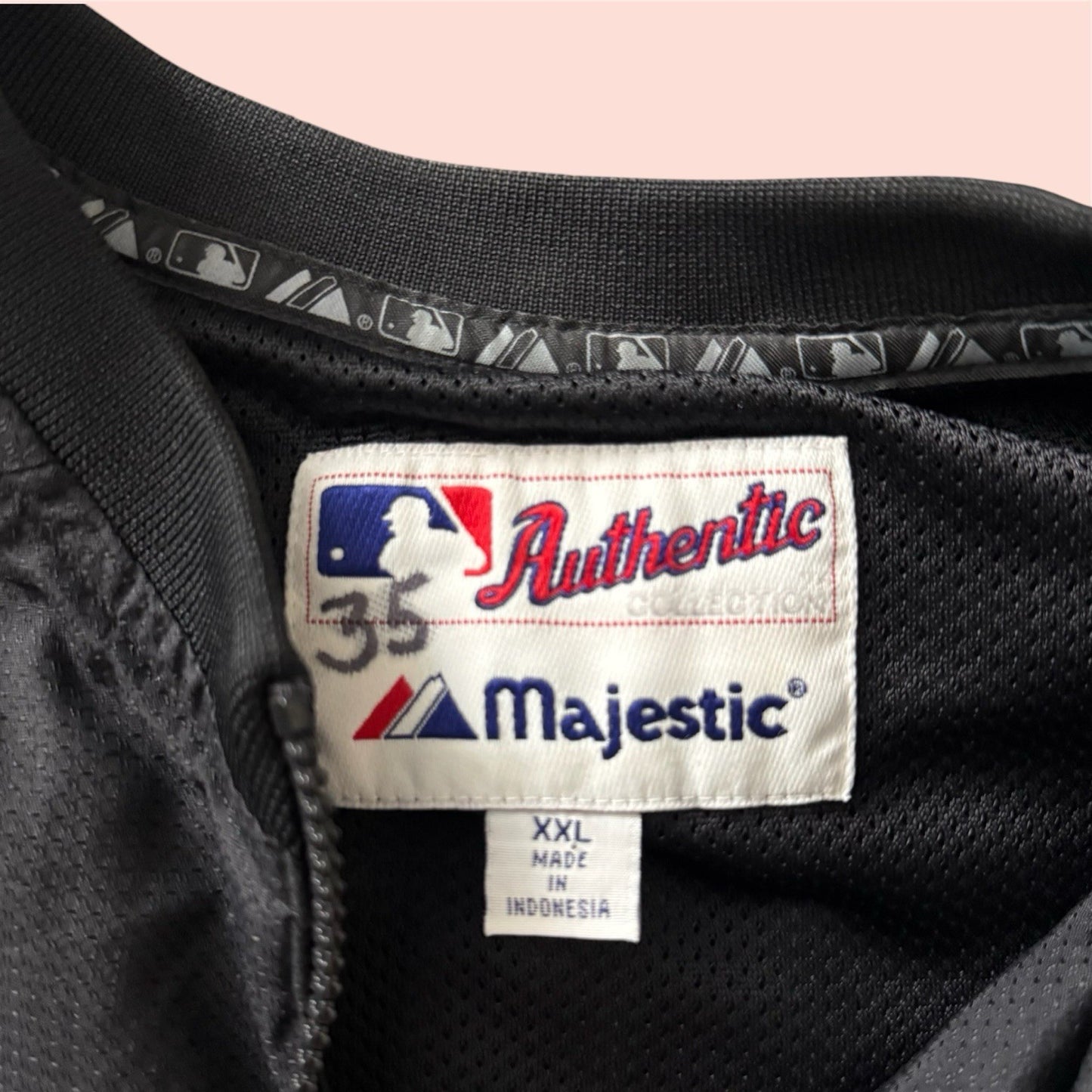 Majestic MLB Florida Marlins Baseball Jacket Mens 2XL