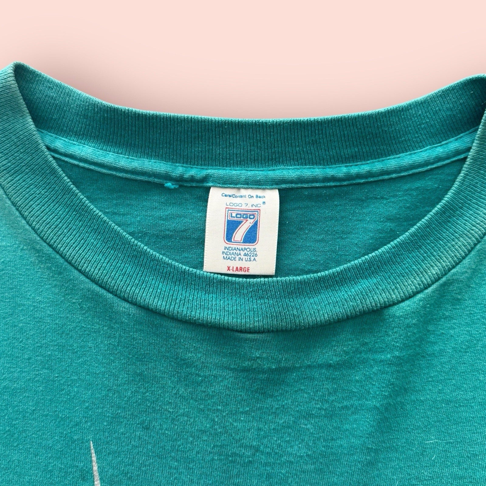 Vintage Logo 7 MLB Florida Marlins Baseball Shirt Mens XL