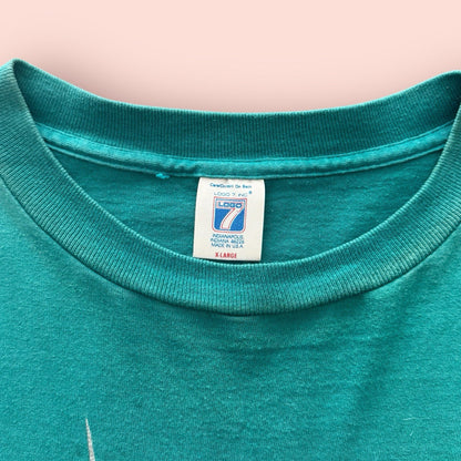 Vintage Logo 7 MLB Florida Marlins Baseball Shirt Mens XL