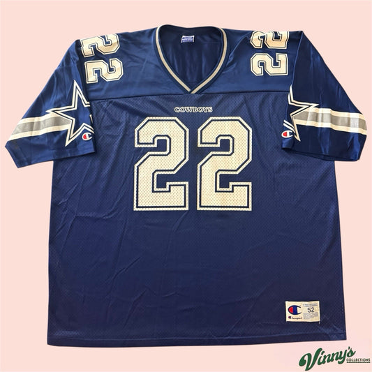 Vintage Champion NFL Dallas Cowboys Emmitt Smith Football Jersey Mens 52 2XL