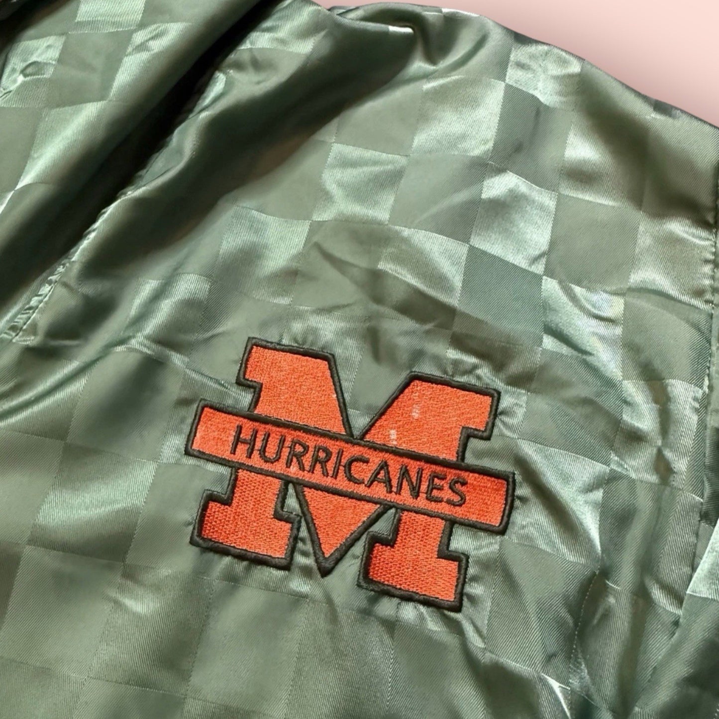 Vintage Two Hype Salem NCAA Miami Hurricanes UM College Jacket Mens XL