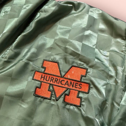 Vintage Two Hype Salem NCAA Miami Hurricanes UM College Jacket Mens XL