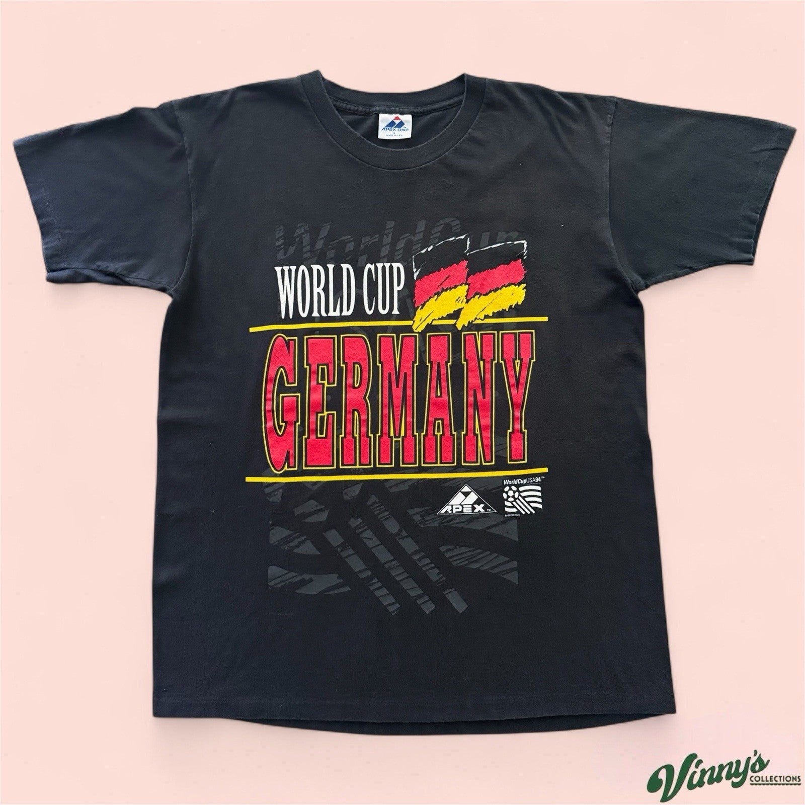 Vintage Apex One 1994 World Cup Germany Soccer Shirt Mens Large
