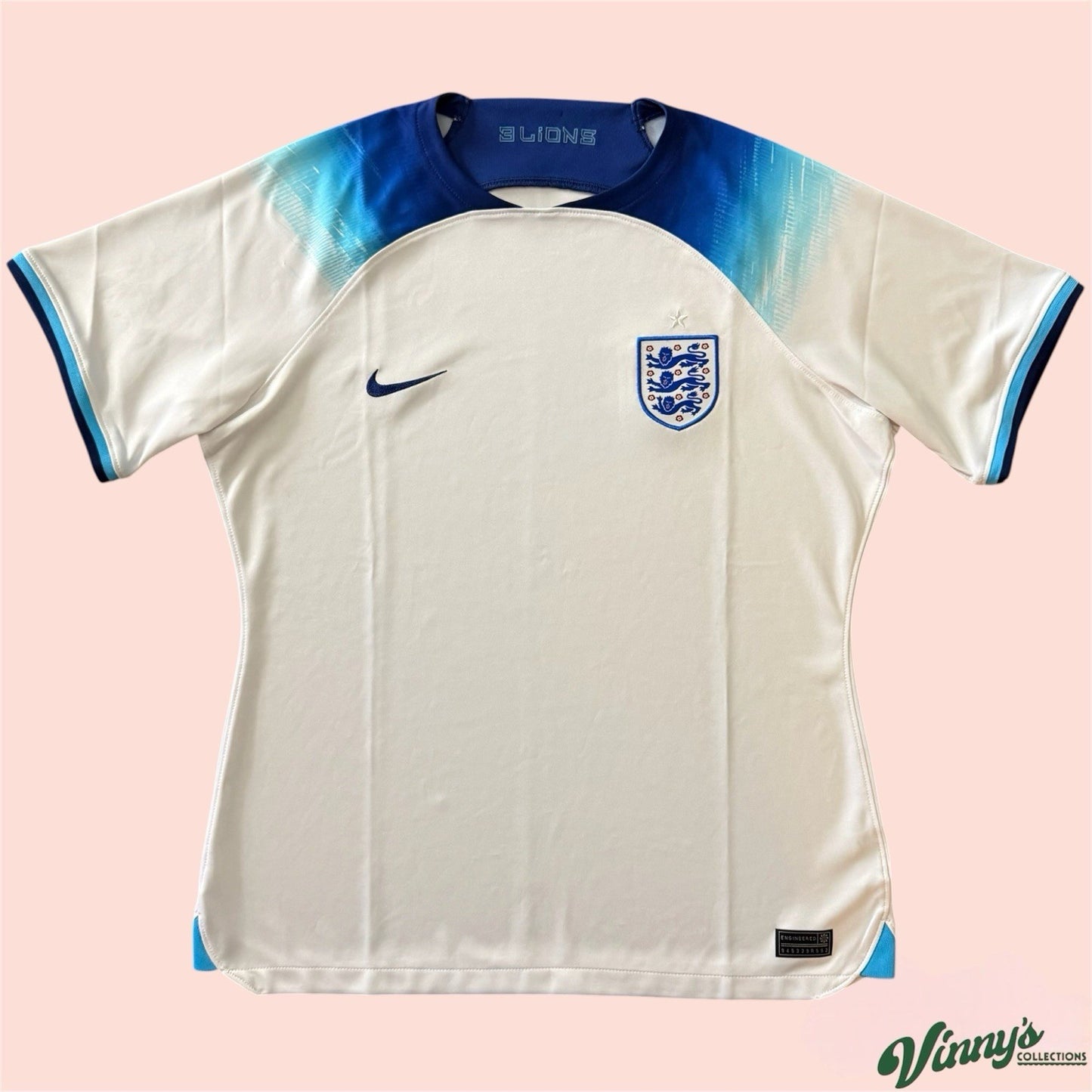 Nike Dri Fit England National Soccer Kit Jersey Mens Large